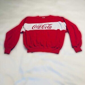 Vintage 1970s/80s Coca-Cola Sweatshirt – Enjoy Coca-Cola Red & White Pullover